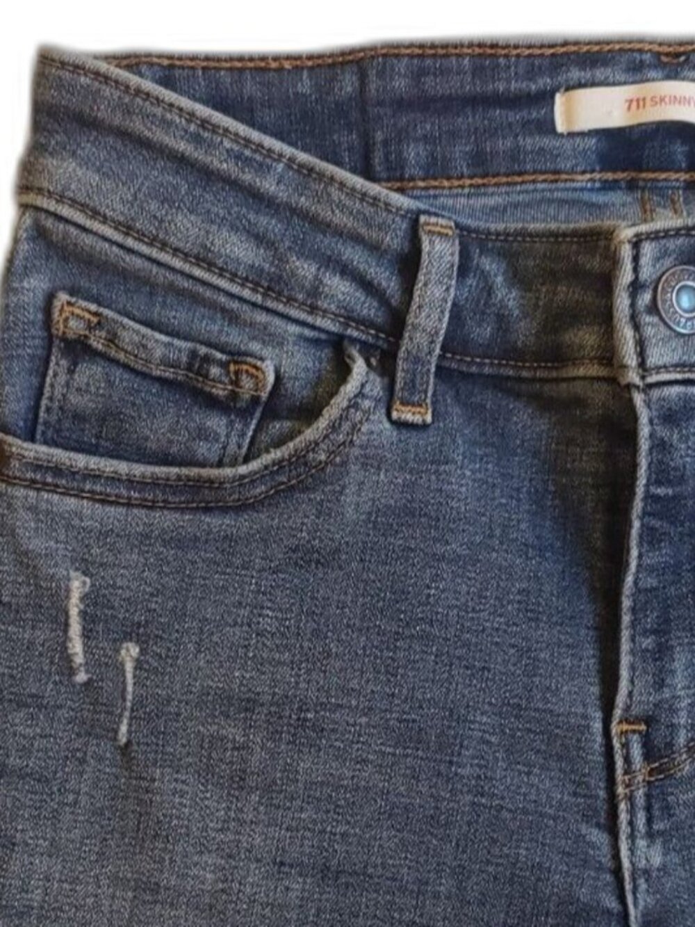 Levi's - Women - 711 Skinny Jeans - Blue - Size 25 - Picture 5 of 8